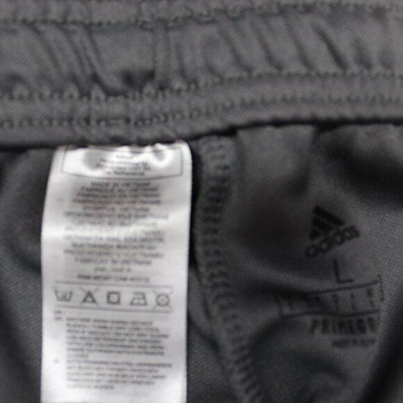 ADIDAS AEROREADY Mens POLYESTER ATHLETIC PANTS GRAY & WHITE Sz LARGE, L - Picture 5 of 6